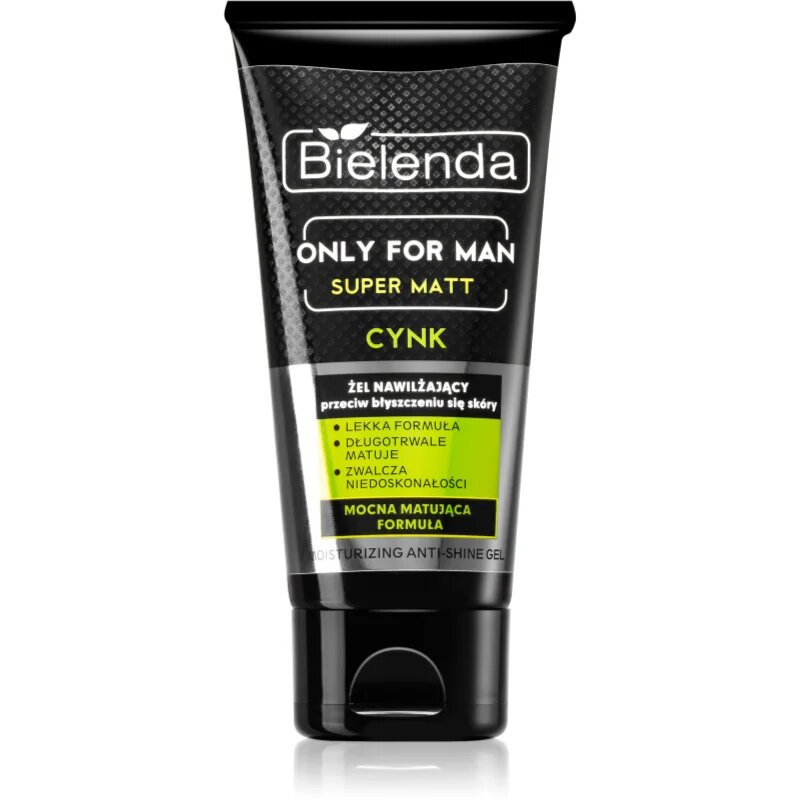 Only for Men Super Mat gel hidratant pentru piele lucioasa cu pori dilatati 50 ml