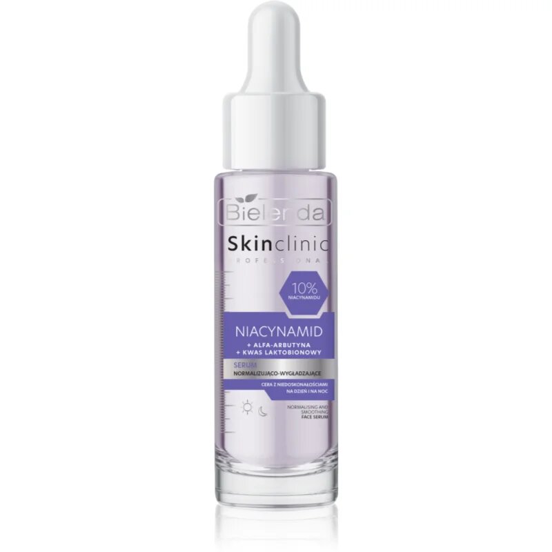 Bielenda Skin Clinic Professional Niacinamide ser cu efect de netezire pentru reducerea imperfecțiunilor tenului 30 ml