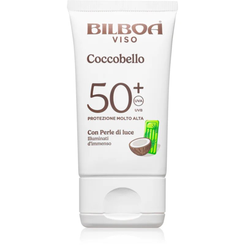 Bilboa Coccobello cremă pentru plaja cu ulei de cocos SPF 50+ 40 ml
