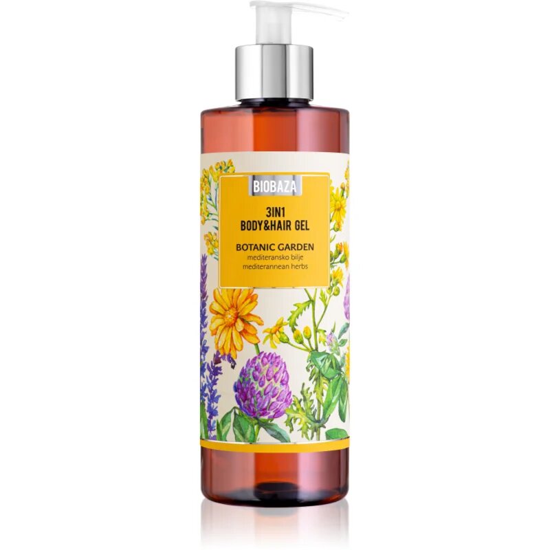 BIOBAZA 3in1 Body&Hair Gel Botanic Garden sampon balsam si gel de dus 3in1 400 ml