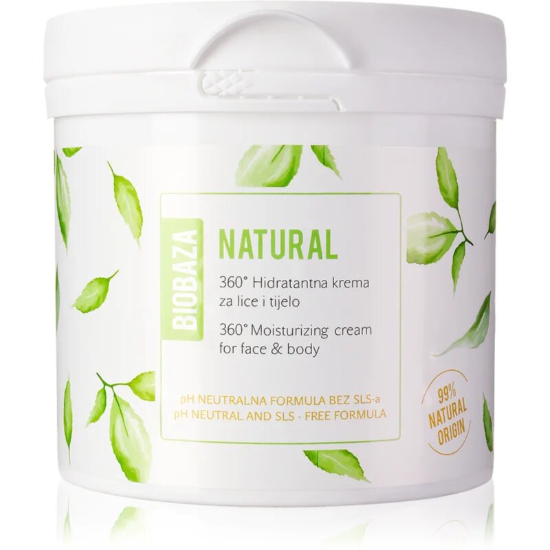 BIOBAZA Natural cremă hidratantă pentru fata si corp 500 ml