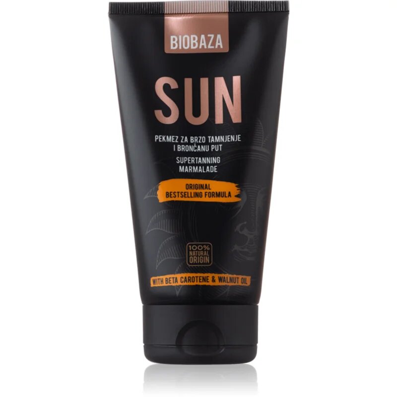 BIOBAZA Sun cremă pentru plaja pentru intensificarea bronzului 150 ml
