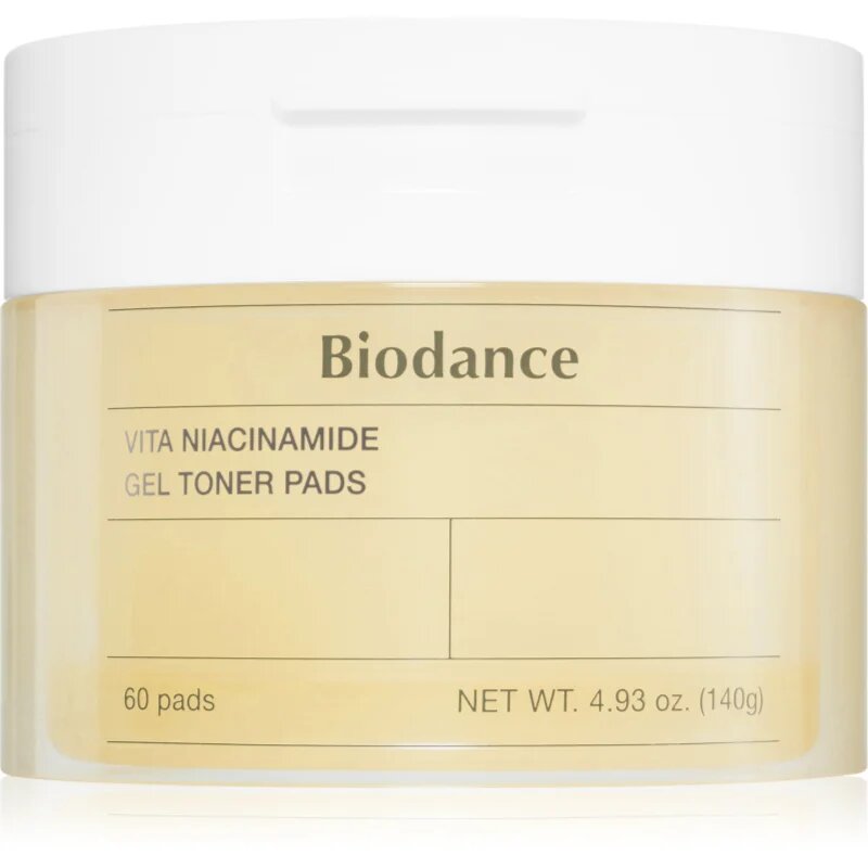 Biodance Vita Niacinamide dischete de tonifiere cu efect iluminator 60 buc