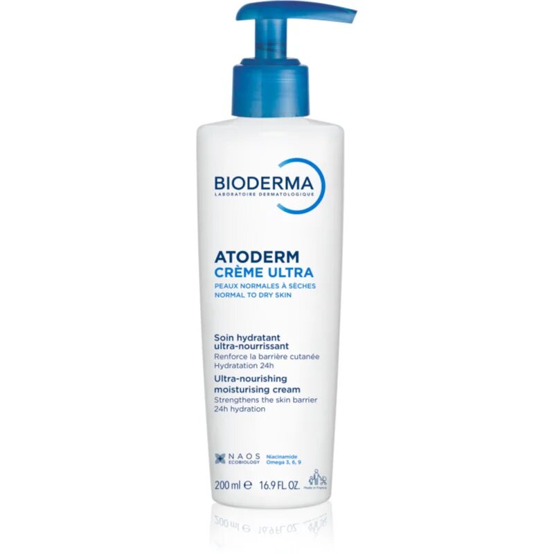 Bioderma Atoderm Créme Ultra Cremă nutritivă de corp pentru piele normală sensibilă și uscată fara parfum 200 ml