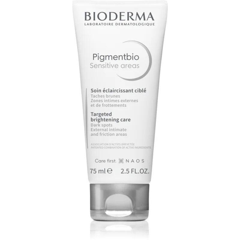 Bioderma Pigmentbio Sensitive Areas cremă de corp cu efect de iluminare impotriva petelor intunecate 75 ml