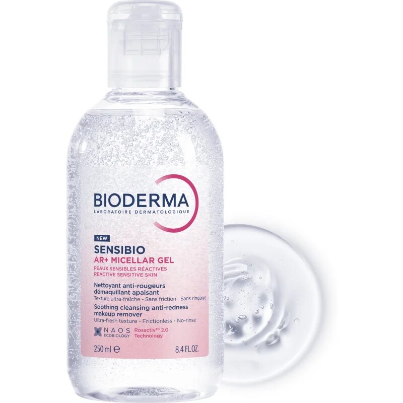 Bioderma Sensibio AR+ gel micelar de curățare pentru piele sensibila cu tendinte de inrosire 250 ml