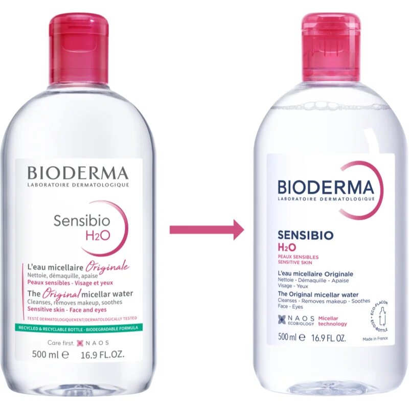 Bioderma Sensibio H2O apa cu particule micele pentru piele sensibilă 500 ml