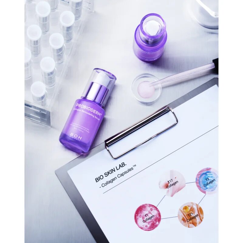 BIOHEAL BOH Probioderm Collagen Remodeling Serum ser hidratant si impotriva ridurilor sporirea elasticității tenului 30 ml