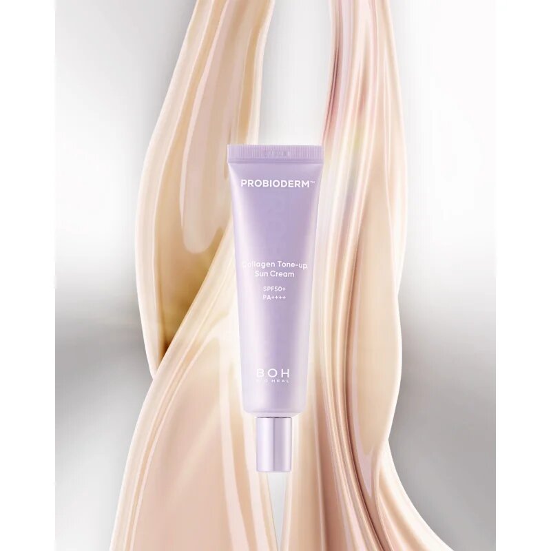 BIOHEAL BOH Probioderm Collagen Tone Up Sun Cream crema de soare pentru fata cu colagen SPF 50+ 50 ml