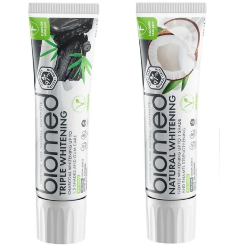 Biomed Duo set pastă de dinți naturală 2 buc