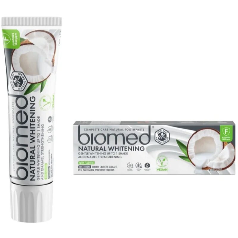Biomed Natural Whitening pasta de dinti pentru albire 100 g