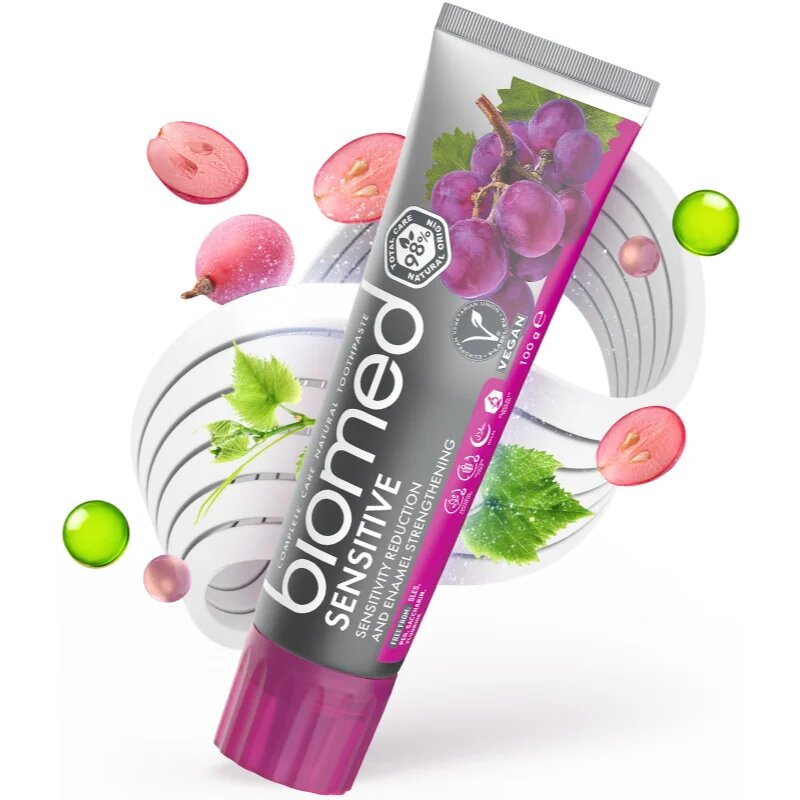 Biomed Sensitive Pastă de dinți bioactivă pentru reducerea sensibilității dinților și a gingiilor sănătoase 100 g