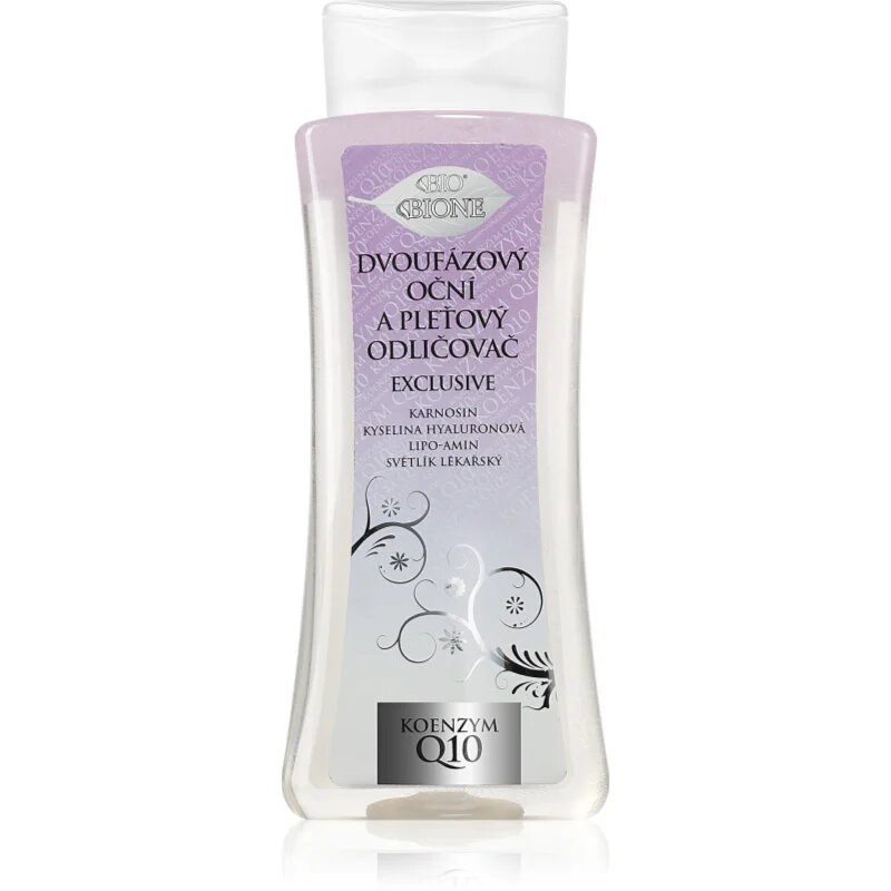 Bione Cosmetics Exclusive Q10 demachiant in doua faze pentru ochi 255 ml