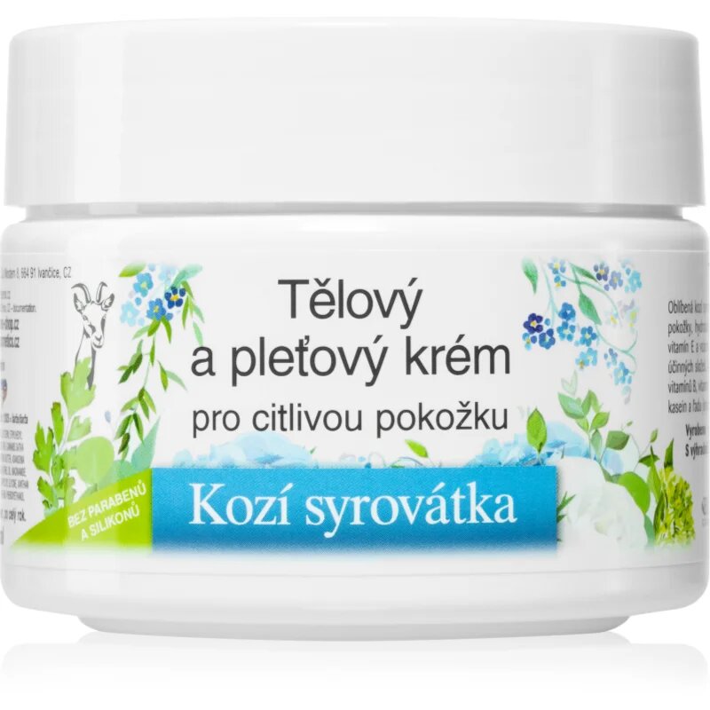 Bione Cosmetics Goat Whey Cremă nutritivă pentru față și corp pentru piele sensibila 260 ml