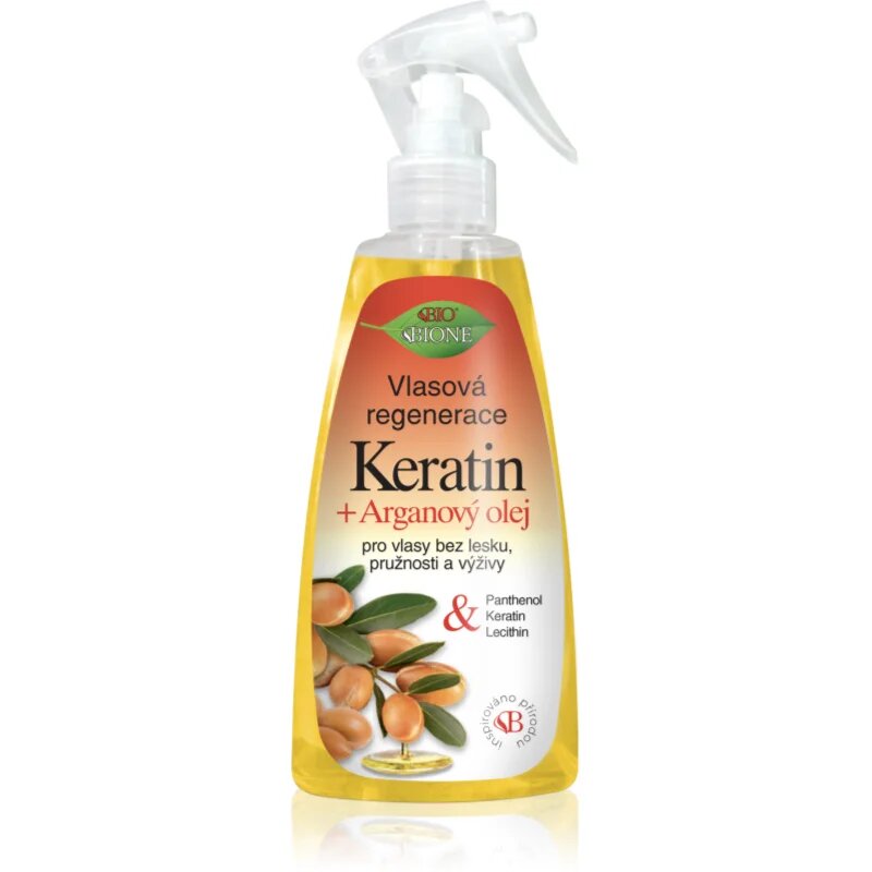 Keratin + Argan balsam pentru regenerarea părului pentru păr 260 ml