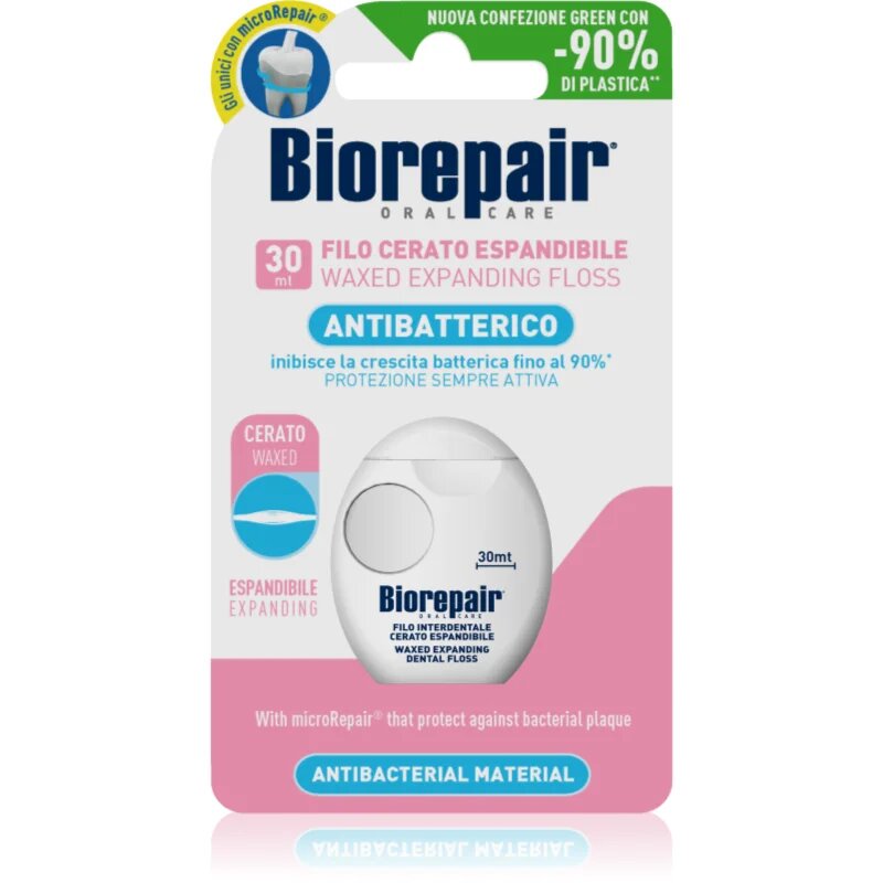 Dental Floss Waxed Expanding ata dentara cerata pentru gingii sensibile Pink 30 m
