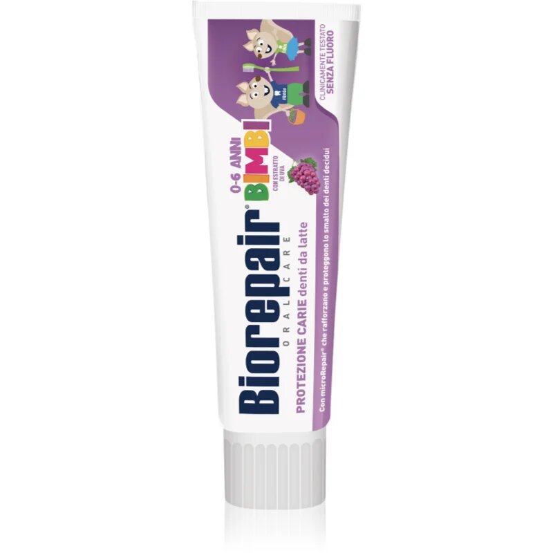 Kids 0-6 Grape Pasta de dinti pentru copii. pentru refacerea smaltului dintilor Grape 50 ml