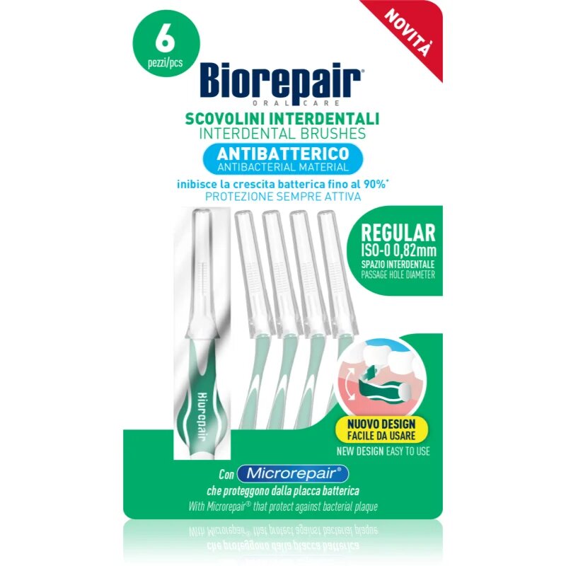 Biorepair Regular perie interdentara 082mm 6 buc
