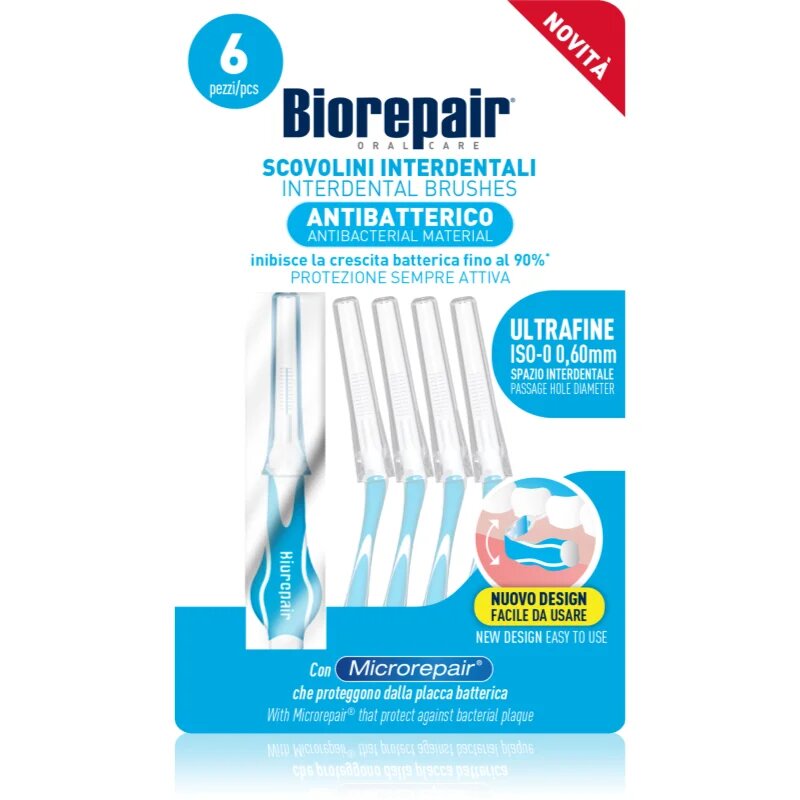 Biorepair Ultra Fine perie interdentara 060 mm 6 buc