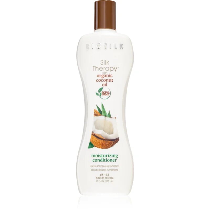 Biosilk Silk Therapy Coconut Oil Conditioner balsam hidratant cu ulei de cocos 355 ml