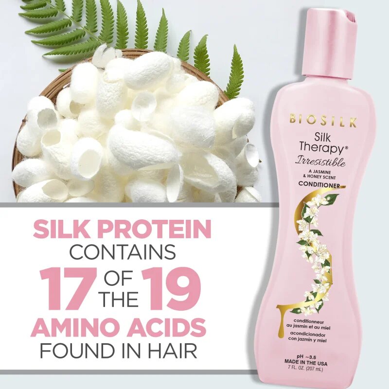 Biosilk Silk Therapy Irresistible Conditioner balsam pentru regenerare pentru un par stralucitor si catifelat 207 ml