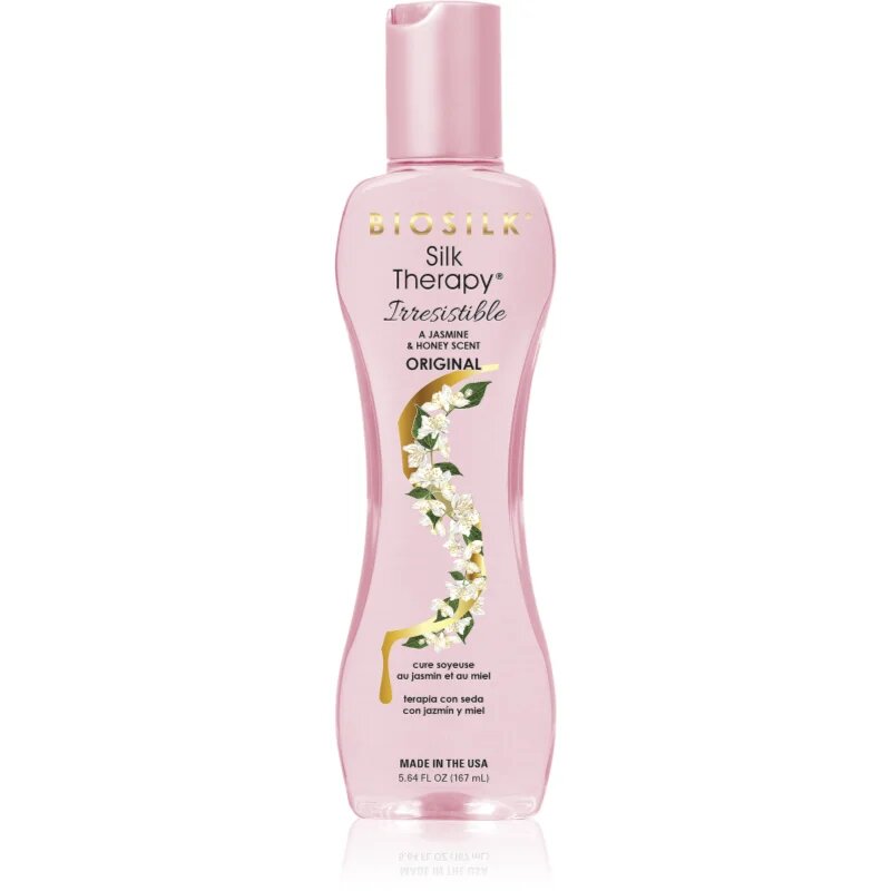 Biosilk Silk Therapy Irresistible Leave-In Treatment Aplicarea jeturilor de refacere pentru ingrijire cu mătase 167 ml