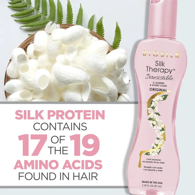 Biosilk Silk Therapy Irresistible Leave-In Treatment Aplicarea jeturilor de refacere pentru ingrijire cu mătase 67 ml