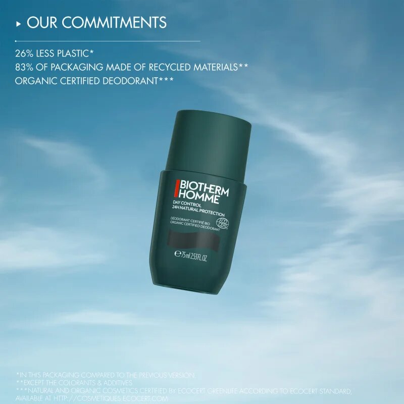Biotherm Homme Day Control 24H Natural Protection antiperspirant 75 ml