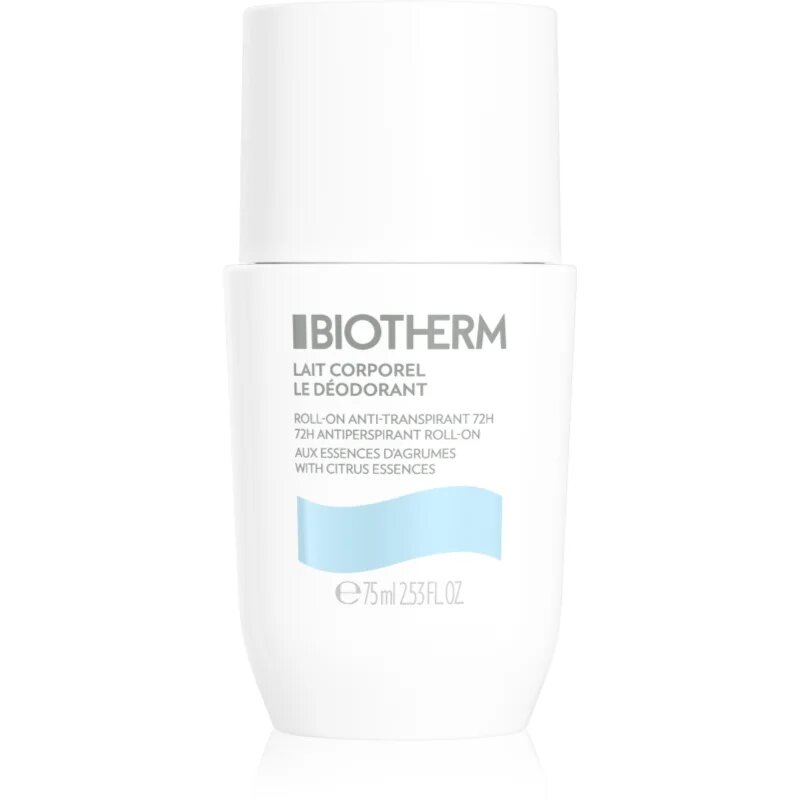 Biotherm Lait Corporel Le Déodorant antiperspirant roll-on fara parabeni 75 ml