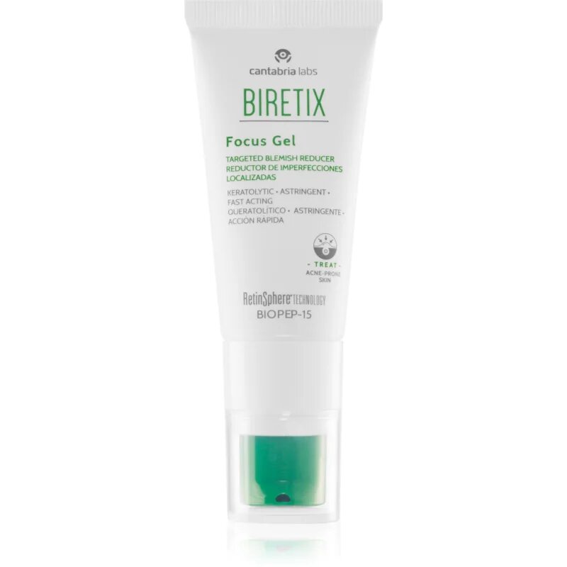 Biretix Treat Focus Gel gel hidratant cu efect de calmare pentru tenul gras predispus la acnee 15 ml