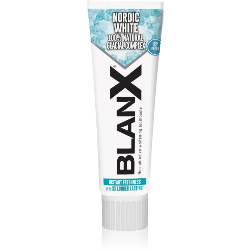 BlanX Nordic White pasta de dinti pentru albire cu minerale 75 ml