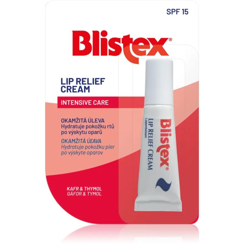 Blistex Lip Relief Cream balsam pentru buze uscate crapate SPF 15 6 ml