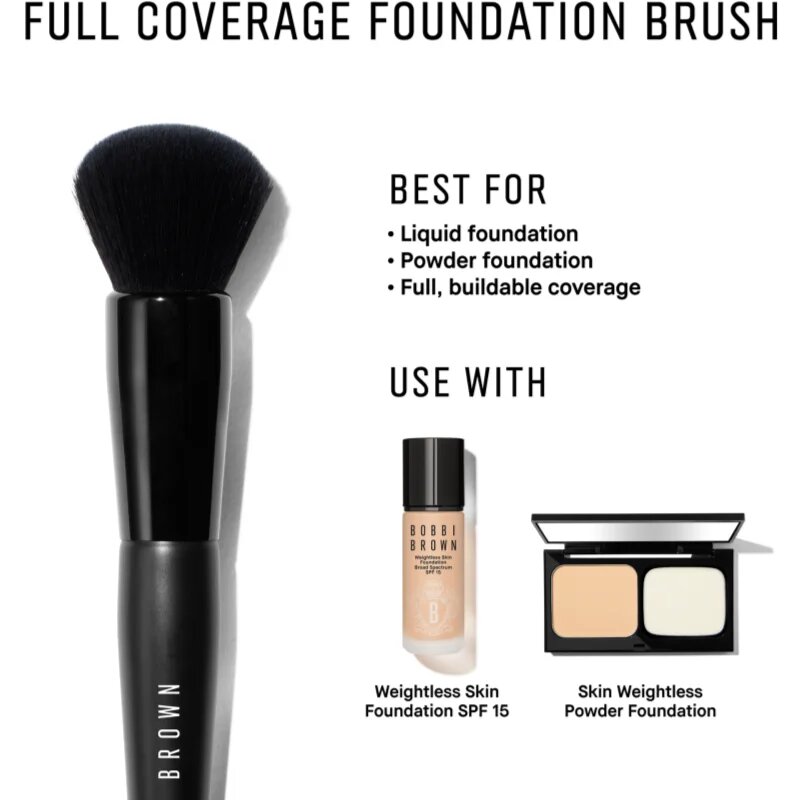 Bobbi Brown Brush Full Coverage Foundation pensula pentru machiaj 1 buc
