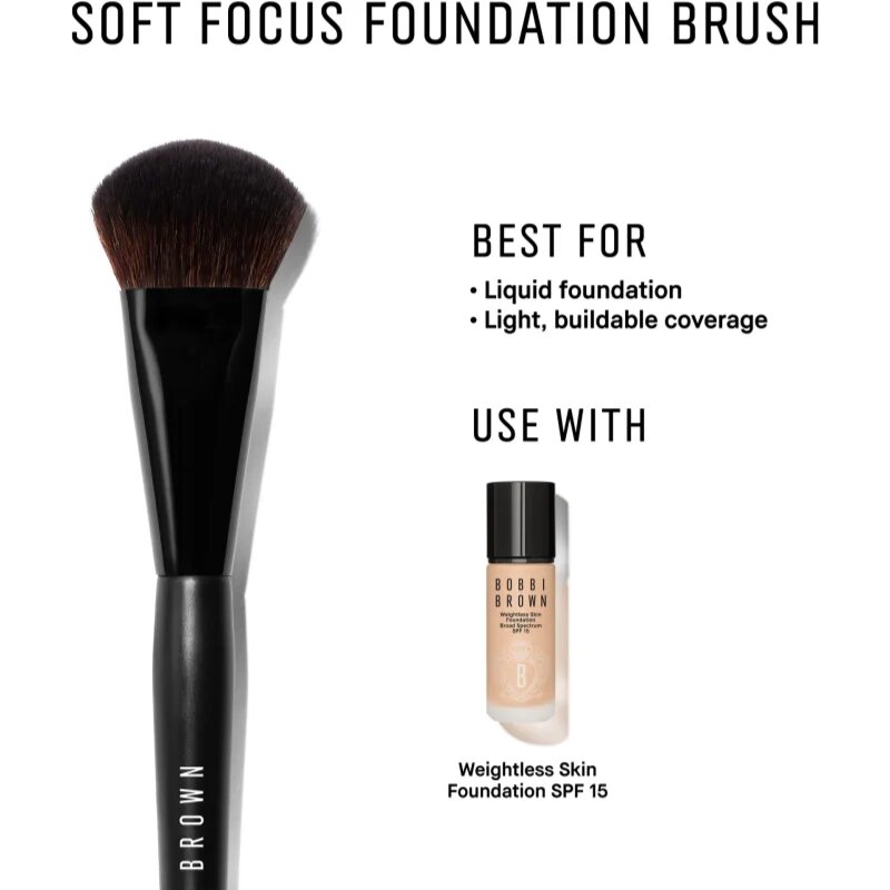 Bobbi Brown Brush Soft Focus FDT pensula pentru machiaj 1 buc