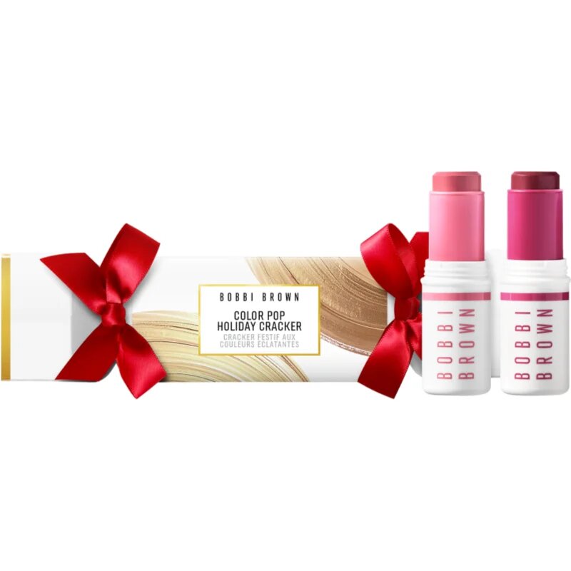 Bobbi Brown Holiday Color Pop Holiday Cracker set cadou culoare Cheeky Pink / Plum Envy