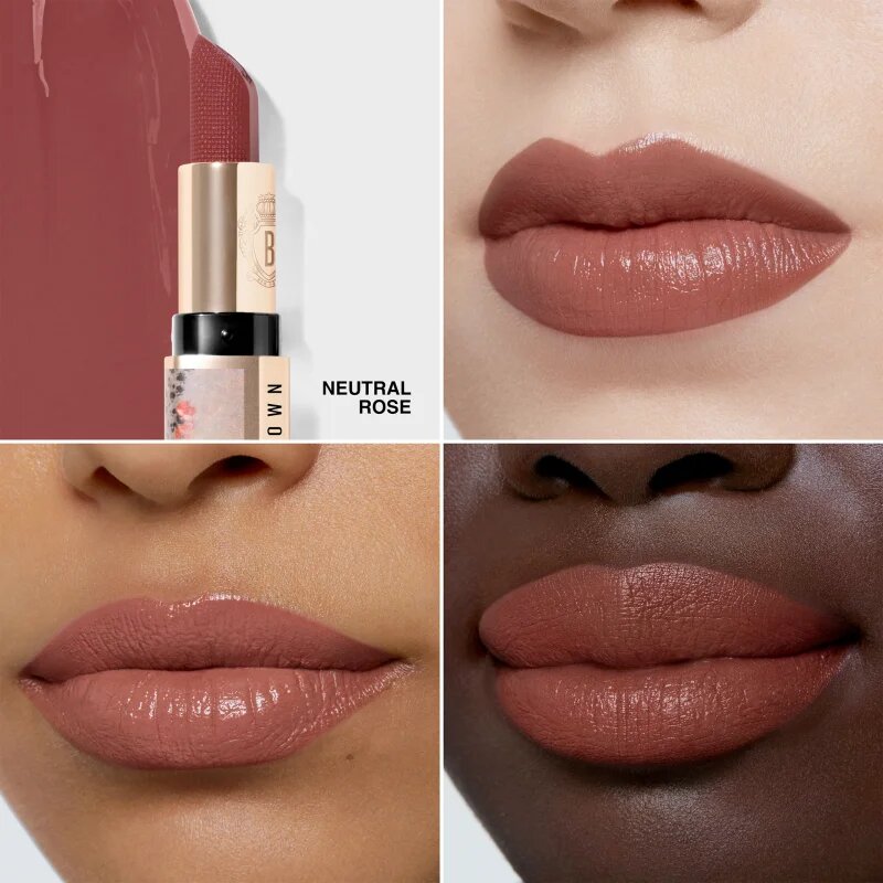 Bobbi Brown Holiday Luxe Lipstick ruj crema culoare Neutral Rose 3.5 g