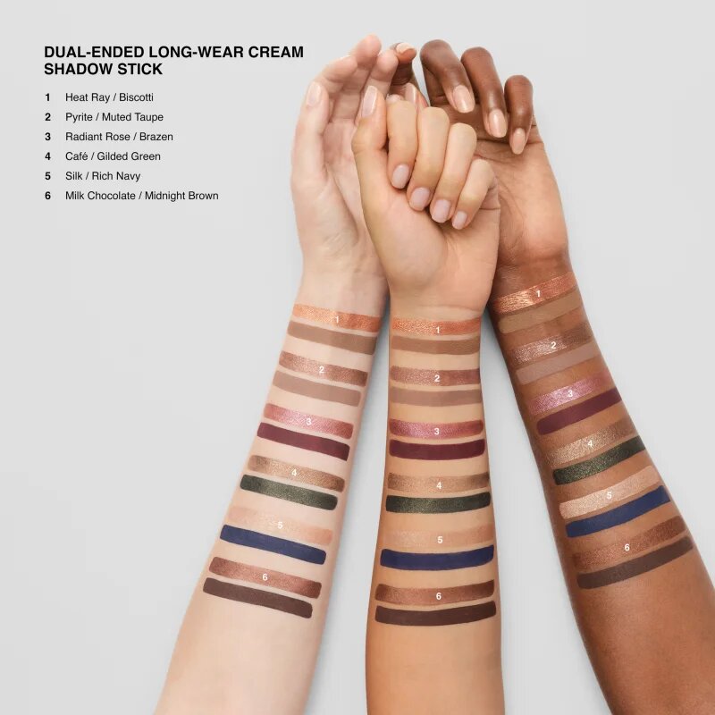Bobbi Brown Long-Wear Dual-Ended Cream Shadow Stick creion pentru ochi duo culoare Pyrite / Muted Taupe 1.6 g