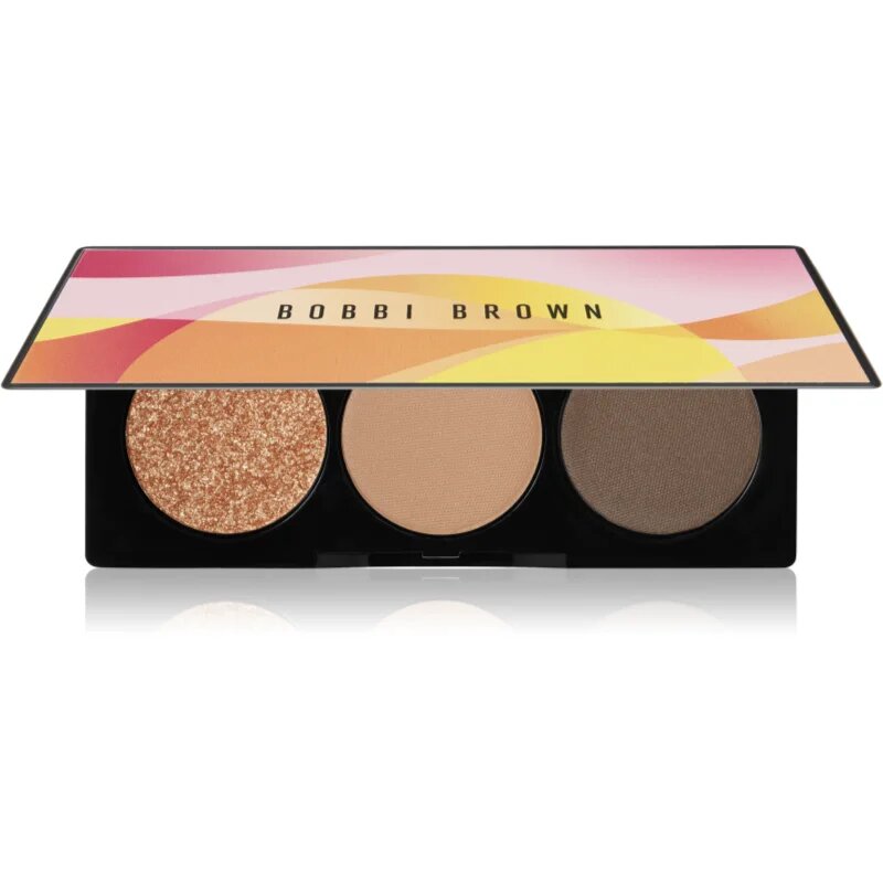 Bobbi Brown Sunkissed Glow The Essential Eyeshadow Trio paletă cu farduri de ochi culoare Golden Hour​​ 4.4 g