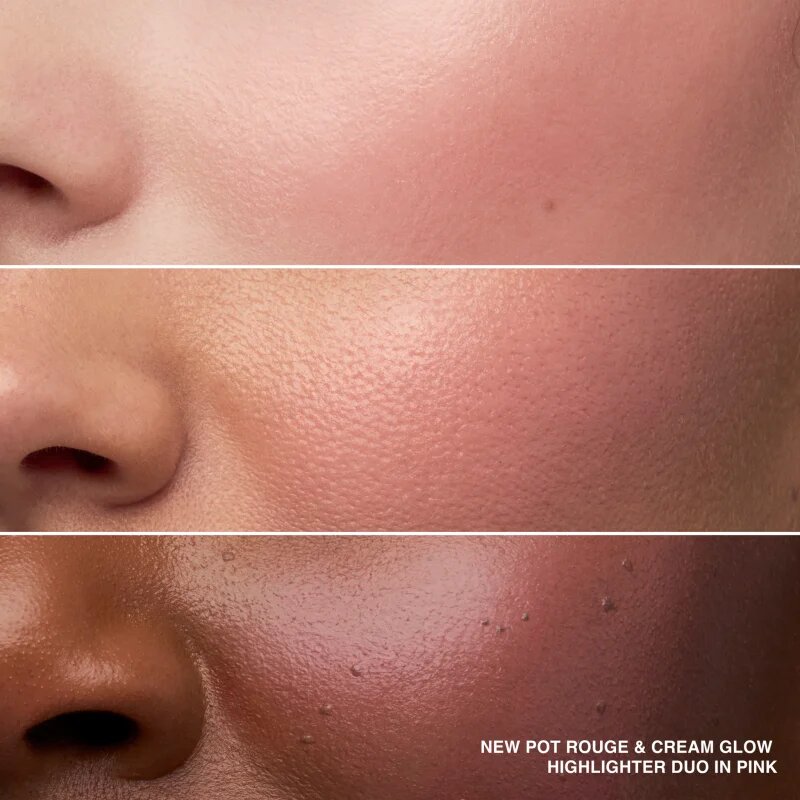 Bobbi Brown Threads of Love Cream Glow Highlighter + Pot Rouge paletă cu iluminatoare și farduri de obraz culoare Pink Duo 4 g