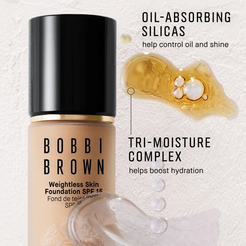 Bobbi Brown Weightless Skin Foundation SPF 15 Mini machiaj matifiant de lungă durată cu efect de hidratare culoare Porcelain 13 ml