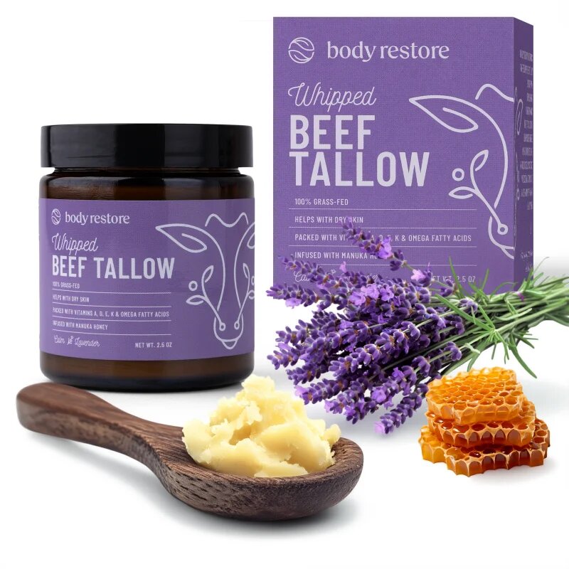 Body Restore Whipped Beef Tallow Balm Lavender crema de corp nutritiva 73 ml