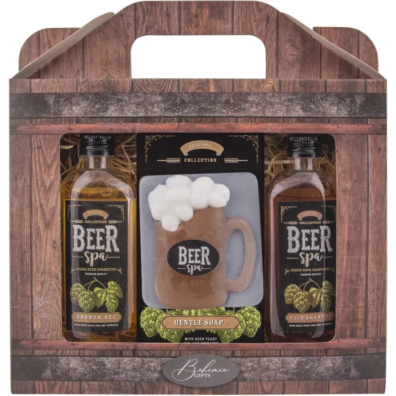 Bohemia Gifts Beer Spa set cadou pentru corp si par pentru bărbați