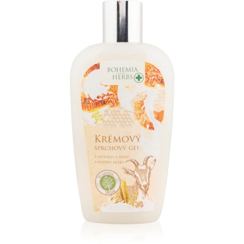 Bohemia Gifts Bohemia Herbs Honey & Goat Milk gel de duș 250 ml