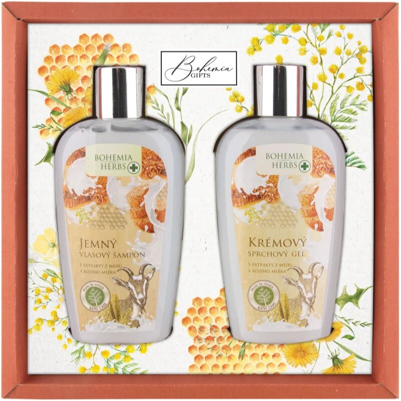 Bohemia Gifts Bohemia Herbs Honey & Goat Milk set cadou