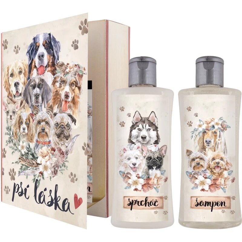 Bohemia Gifts Book Dog's Love set cadou
