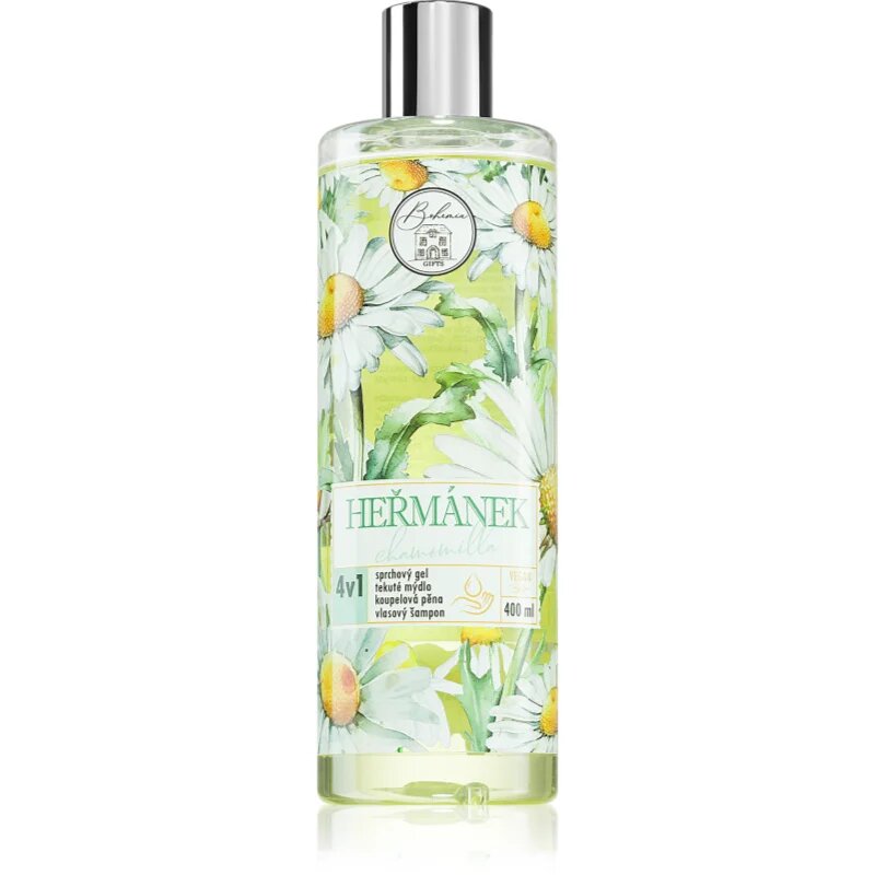 Bohemia Gifts Chamomile gel de duș pentru corp și păr 4 in 1 400 ml