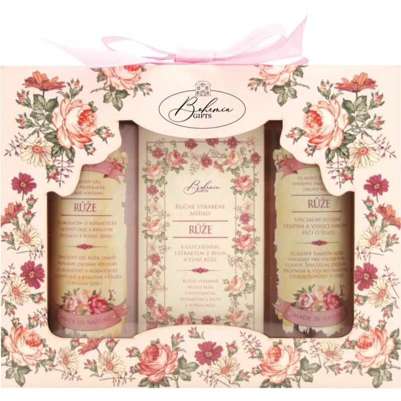 Bohemia Gifts Roses set cadou cu aromă de trandafiri pentru femei