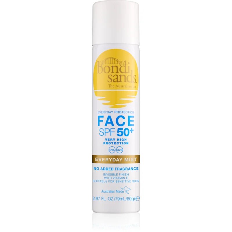 Bondi Sands SPF 50+ Everyday Face Mist aburi de protecție faciale SPF 50+ 60 g