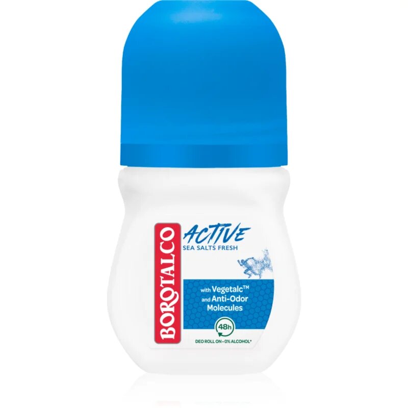 Borotalco Active Sea Salts Deodorant roll-on cu o eficienta de 48 h 50 ml