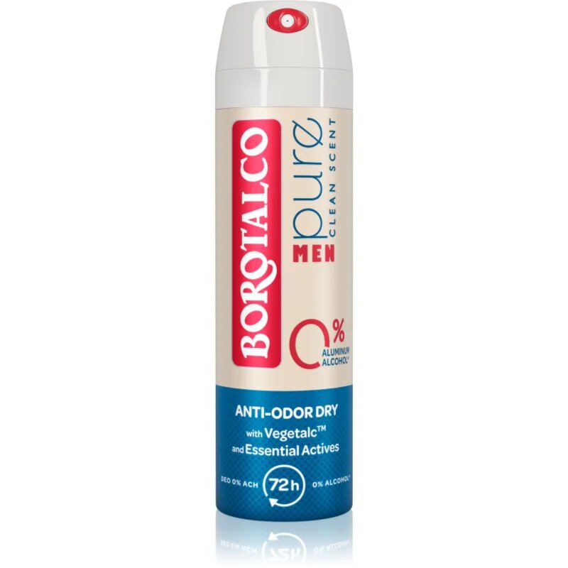 Borotalco MEN Pure Deodorant Spray fara continut de aluminiu pentru barbati 150 ml
